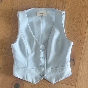 Wilfred Light Blue Tailored Button Vest